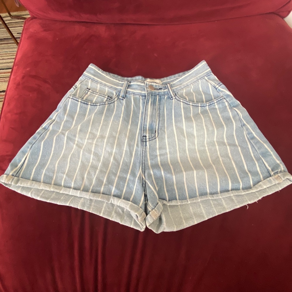 Hi Rise In The Style Denim Pin Stripes - Picture 2 of 7
